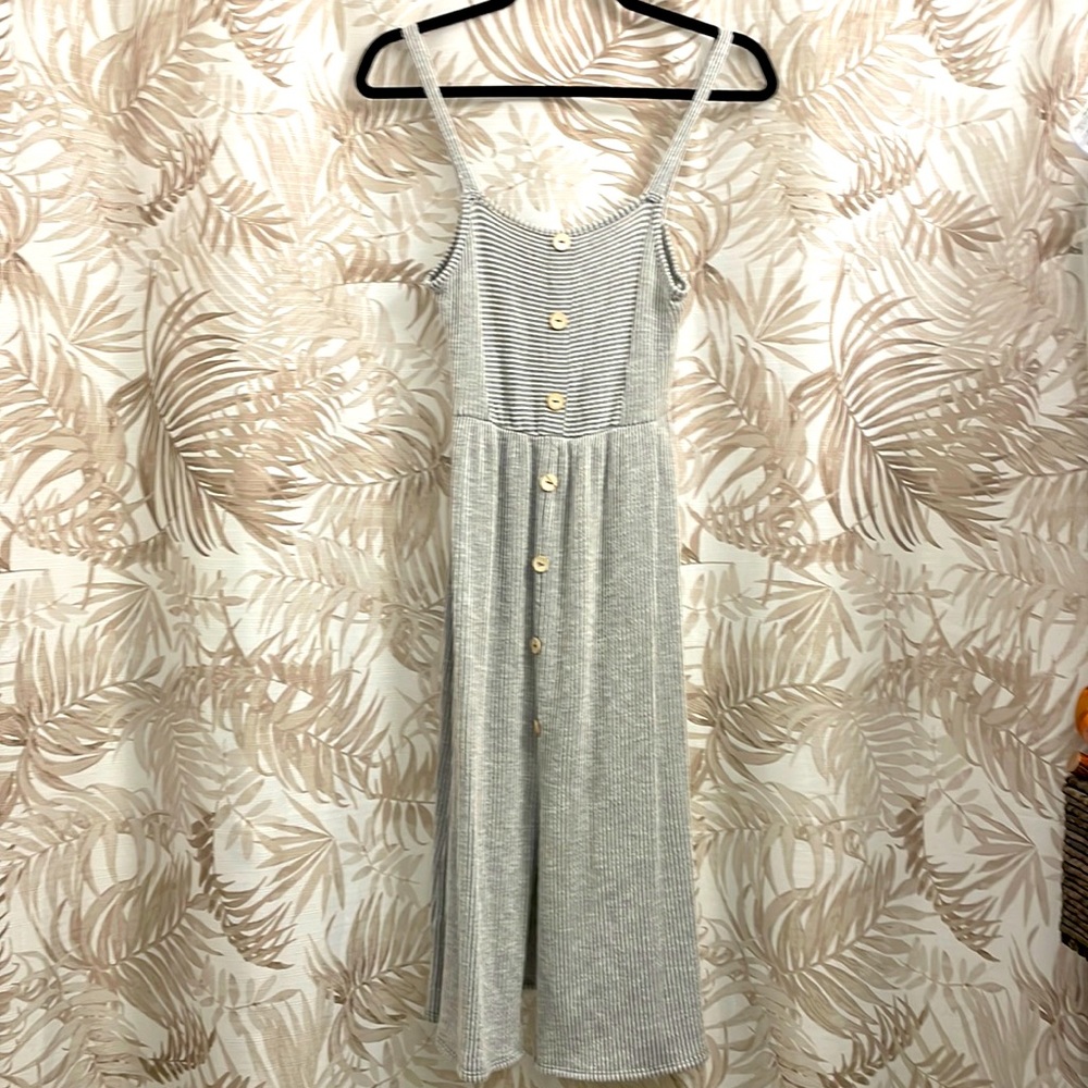 2/$14 CAUTION TO THE WIND // Striped Spaghetti strap dress